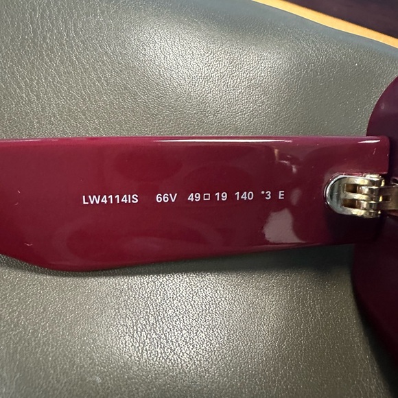 Loewe Burgundy Studded Sunglasses main image 4